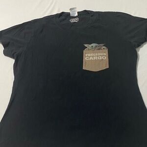 Star Wars Black Tee with Precious Cargo Graphic